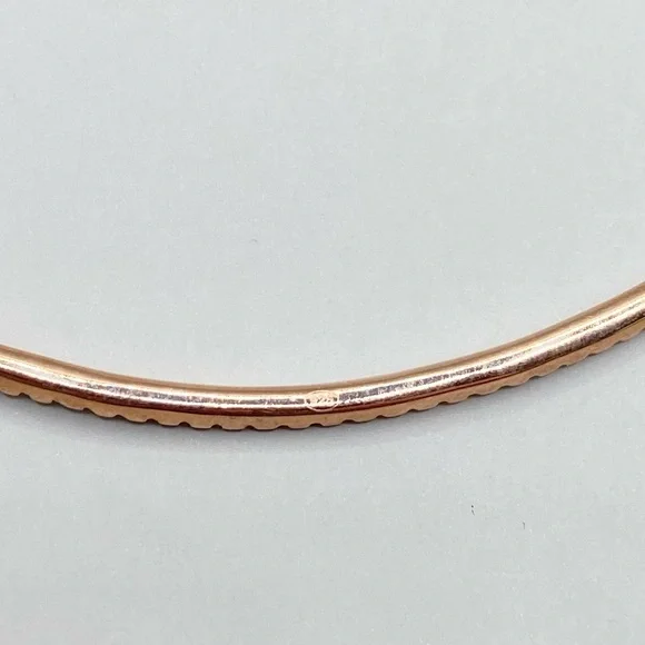 Dyadema Rose Gold Crystal Smile Necklace - Picture 5 of 5